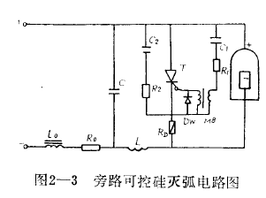 旁路可控硅灭弧电路图